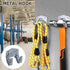 Storage Hanger Hooks, Double Tool Storage Hook 10Pcs Wall Mounted Hanger Hooks with 20Pcs Screws for Garage Shed