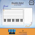 Scribbledo 5 Pack 11 x 14 Inch Piano Board Dry Erase White Boards, Double Sided Music Staff for Kids