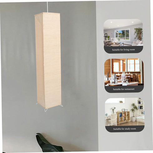 Ciieeo Elegant Foldable Paper Lampshade for Floor Lamp Modern Rice Paper Light Shade for Living Room and Bedroom Decor