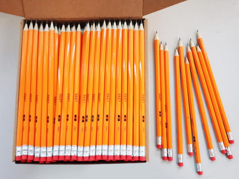 S & E TEACHER'S EDITION Woodcased #2 Pencils, Pre-sharpened Bulk Box with 200 Count Yellow Pencils