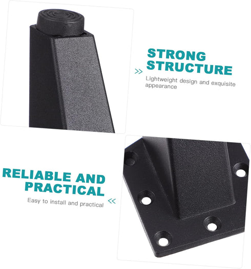 4Pcs NUOBESTY Cabinet Feet for Bathroom Tv Stand and Sofa Support Strong Load Capacity Easy Installation Durable