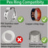 WHK 10 PACK PEX 1/2 Inch Fittings, 1/2 Female NPT Swivel Elbow Crimp Adapters, Brass RV Pex Fittings