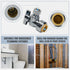 SUNGATOR 2-Pack Angle Stop Valve 1/2 x 3/8 Inch Compression Toilet Water Valve, No Lead Brass Push to Connect