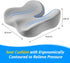 Tailbone Seat Cushion for & Sciatica Pain Relief - Plush Yet Supportive Ergonomic Memory Foam Chair Cushions for Office
