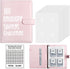 Money Saver Budget Binder Book with 100 Envelope Challenge Pouches, A5 Cash Budget Envelopes for Saving $5,050 Pink