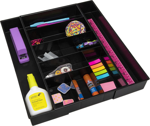 Expandable Office Drawer Desk Organizer, Dial Industries, Storage Tray