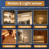 Closet 3-Color Dimmable Counter Motion Sensor Under Cabinet Lighting-Magnetic Rechargeable Lights