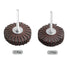 uxcell Abrasive Cloth Flap Wheel Sanding Star Set, 1/4-Inch Shank, 120 Grit & 240 Grit