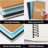 EUSOAR Spiral Ruled Notebook - A5 12 Packs, 5.5" x 8.3", 120 Pages Lined Travel Writing Notebooks, 3 Colors Covers
