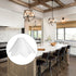 20.47X10.82In UKCOCO Lily Flower Lampshade Modern Woven Light Shade Decorative Cover for Home Floor and Table Lamps