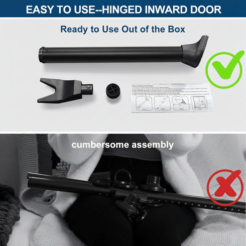 Jammer 1 Pack) Door Security Bar, Rerishom Door Stoppers Security bar,Heavy Duty Door Lock Security Door Door Stopper