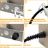 2 Pcs Black PG7 Cable Gland, Waterproof IP68 Nylon Joint with Flex Spiral Strain Relief for 4.5-7.8mm Wire