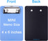 Mini Clipboard, Wisdompro 2 Pack 4" x 6" Small Clip Boards for Notepads, Memo Size, Pocket Lists (Black, Blue)