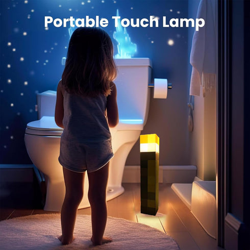 Yevheniy 3 Light-up Wall Torch Lamp with Lighting Levels, Hand Held & Wall Mountable Table Lamps, USB Rechargeable