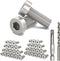 TooTaci 40 Pack Upgraded Protector Sleeves with Hexagon Thread for Wood Posts, T316 Stainless Steel
