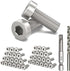 TooTaci 40 Pack Upgraded Protector Sleeves with Hexagon Thread for Wood Posts, T316 Stainless Steel