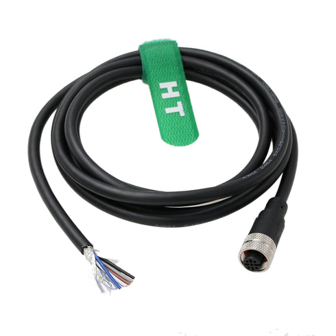 M12 A-Coded 5 pin Female Actuator Sensor Electrical Cable to Open for Industrial Control Automation, Network, CANopen, IO Link, Profibus 3m