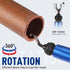 WORKPRO Deburring Tool with 11 Extra High Speed Steel Blades - 360 Degree Rotary Head for Metal, Plastic, Wood