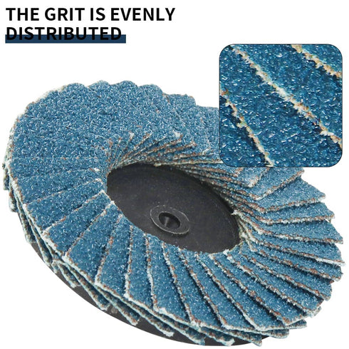 9Pcs 2 Inch Quick Change Sanding Discs, High Density Zirconia Die Grinder Flap Disc with 1Pc Disc Pad Holder