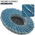 9Pcs 2 Inch Quick Change Sanding Discs, High Density Zirconia Die Grinder Flap Disc with 1Pc Disc Pad Holder