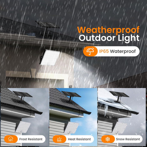 150% 184 3 16.4 Solar Lights Outdoor Waterproof Motion Sensor Security Lights, Upgraded Convex Lens Bright, LED, Modes
