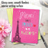 NobleWorks Thank You Card with Envelope (XL 8.25 x 9.75 Inch), Floral Paris, All Occasion Notecard