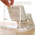 Business Card Holder for Desk, Clear Acrylic 2 Tier Organizer for Men and Women (2 Slots)