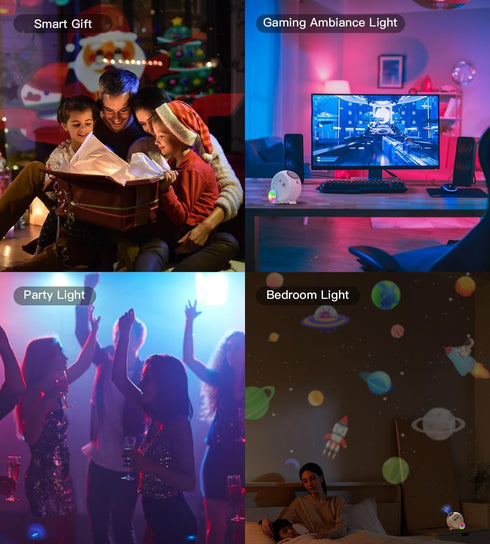 Bedroom,4K Knob,13 1 Noise,360 Galaxy Projector for Image Planetarium Projector Adjustable in Kids Night Light