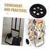 2pcs Holibanna Black Rubber Caster Wheels for Foldable Utility Cart Heavy Duty Replacement Rolling Cart Accessories