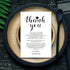 KRUCVOJO 50 Setting 4 6 Inch Wedding Reception Thank You Cards - Place Cards for Wedding, Rehearsal Dinner Table Sign