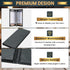 6 Pack 4 4.25" 11" View Menu Holder Menu Covers x | Black PU Leather Menu Sleeves Book Style for Restaurant Coffee Bars