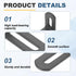 10 2"x1.2"x0.7", 90 uxcell Pcs Adjustable Right Angle Brackets, Slotted L-Shape Corner Bracket Degree Steel l Bracket
