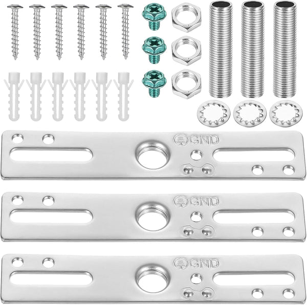 Skrfren 3 Pack Ceiling Light Fixture Mounting Bracket Kit, 4 Inch Light Crossbar