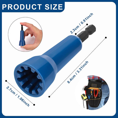 2pcs Wire Twisters Tool for Drill, Twisters for Wire Nut with 1/4" Chuck, Electrical Wire Twister Tools for Electricians