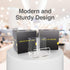 Pen Organizer for Desk, Modern Desk Accessory with Removable Divider, Chic Acrylic Storage Stand for Home/Work