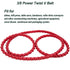 KAKO Link V Belt, 3/8" Power Twist V Belt 5 Feet, Adjustable Link V-Belt Drive Belt for Lathes and Drill Press