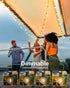 30FT 15+1 Bulbs 2700K GLUROO Outdoor String Lights, LED Patio Lights Outdoor Wateproof with Globle Shatterproof