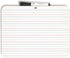 U Brands Dry Erase Lap Board, Double Sided, Ruled and Plain, 9 x 12 Inches, Includes Dry Erase Marker (484U06-24)