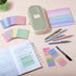 KOUDGY 49Pcs Book Annotation Kit - Aesthetic School Supplies with Cute Pen Case Highlighters Gel Pens and Marker