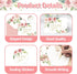 SMUAENSS 48 Pack Thank You Cards with Envelopes Pink and Stickers, Floral Thank You Cards for Mother's Day, Bridal