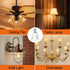 186Hub E12 E26 6 Pack E12 Bulb to Adapter, Candelabra to Medium Socket Adapter for Chandelier Light, Ceiling Fan
