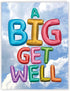 Jumbo Get Well Greeting Card by NobleWorks (8.5 x 11 Inch) - Beautiful Feel Better Soon Group Notecard J5651HGWG