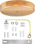 Arturesthome Wooden Ceiling Canopy Kit with Hardware, Handmade Natural Wood Ceiling Plate for Pendant Light or Hanging