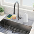 Amerner 20 inch Kitchen Sink Splash Guard, 10 Large Slope & Adaptable