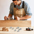 24PCS Dowel Centering Pins for Woodworking - Steel Drill Center for Dowel and Tenon Transfer (1/4", 5/16", 3/8", 1/2")
