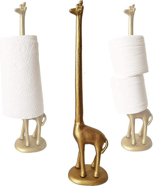 Giraffes Paper Towel Holder Cast Iron Paper Towel Holder Funny Toilet Paper