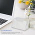 KEYPOWER Business Card Holder Stand for Office - Professional Display with White Crystal Accessories (White)