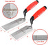 Goldblatt Industries Margin Trowel set, 6"X2" & 5"X2", Professional Masonry Flooring Tool for Concrete, Cement, Tile