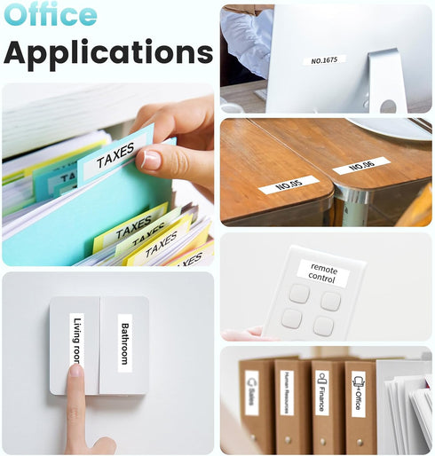 Phomemo P12 3 Label Maker Machine with Tape, Small Bluetooth Label Makers with with Tapes Ribbon Printer Machine