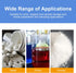 Heyiarbeit Plastic White Translucent Lab Chemical Reagent Bottle 500ml, Wide Mouth Liquid Storage Container, 5pcs